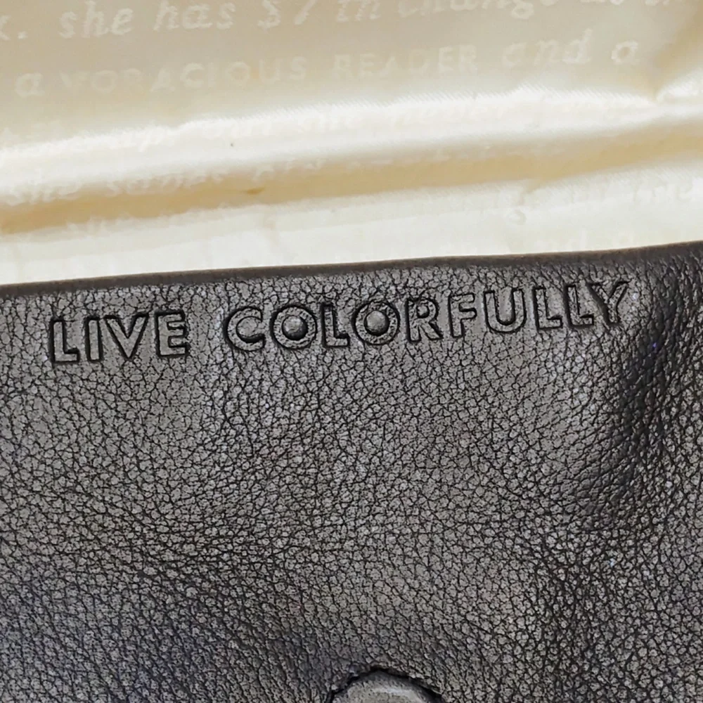Kate Spade New York Black Leather Crossbody Shoulder Bag Designer Minimalistic